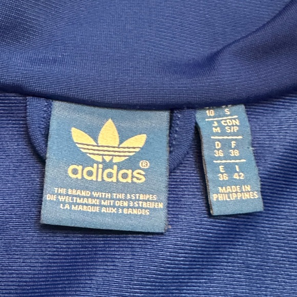 Adidas Originals Womens Firebird Track Jacket [Blue Pink Trefoil Logo Size S] - Picture 5 of 9